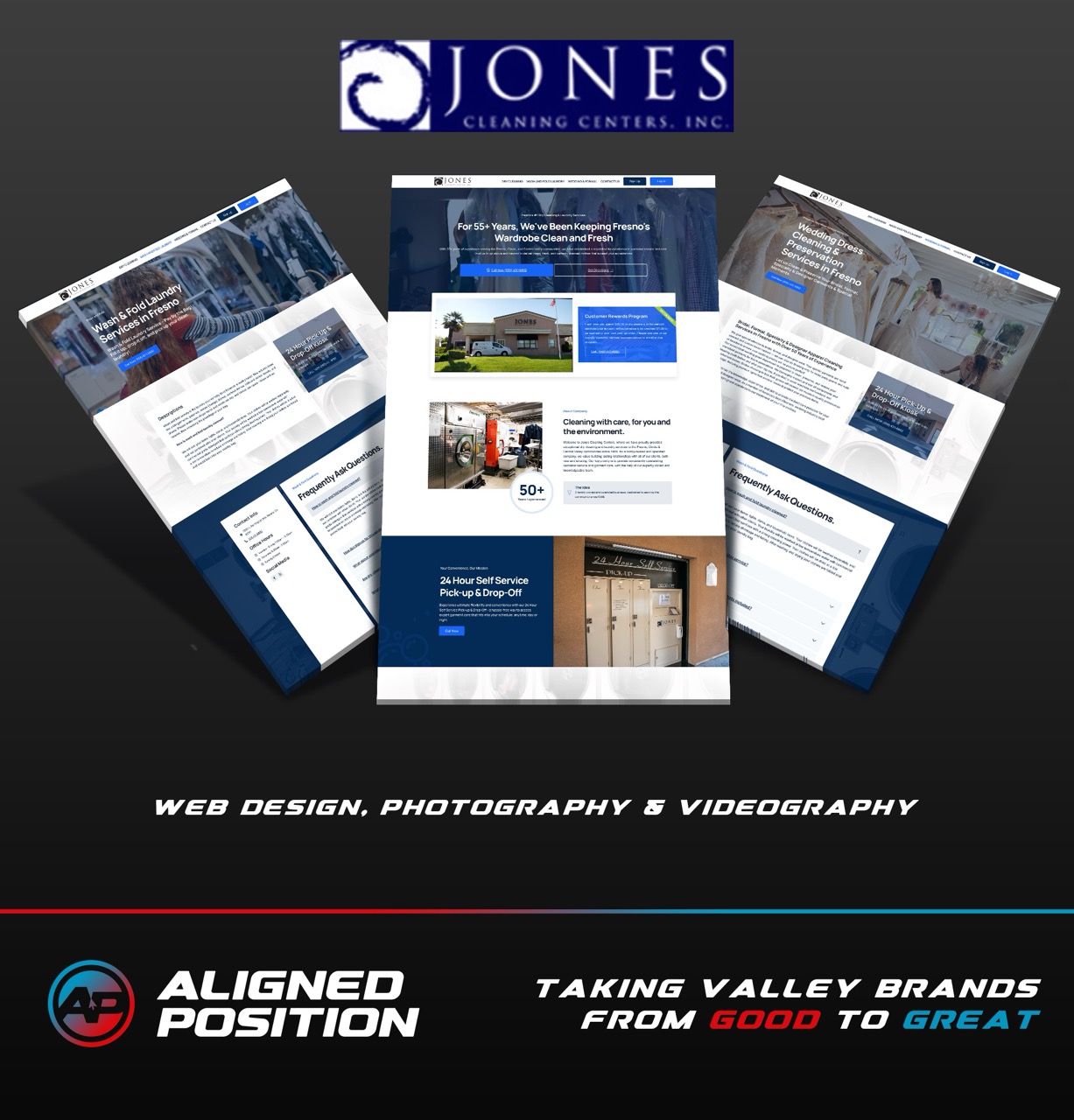 Custom Website Design for Jone's Cleaning in Fresno